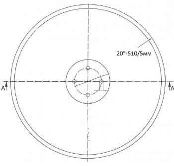 Диск за брана ГЛАДЪК 20”-510/5мм  (4 отвора)